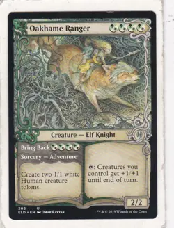 Magic: MTG: Throne of Eldraine: Oakhame Ranger // Bring Back #302 - Image 1