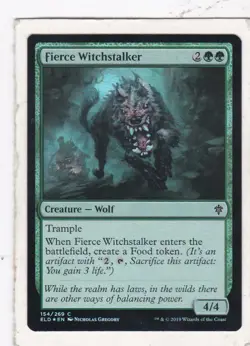 Magic: MTG: Throne of Eldraine: Foil: Fierce Witchstalker - Image 1