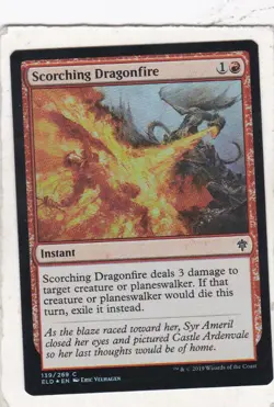 Magic: MTG: Throne of Eldraine: Foil: Scorching Dragonfire - Image 1