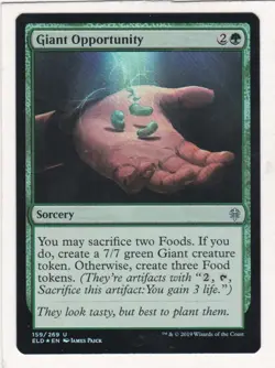Magic: MTG: Throne of Eldraine: Foil: Giant Opportunity - Image 1