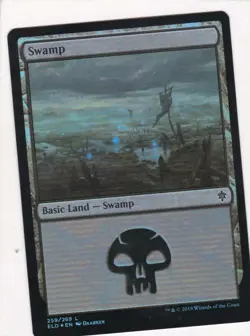 Magic: MTG: Throne of Eldraine: Foil: Swamp #259 - Image 1
