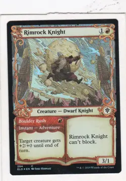 Magic: MTG: Throne of Eldraine: Foil: Rimrock Knight #294 (Showcase) - Image 1