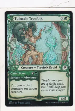 Magic: MTG: Throne of Eldraine: Foil: Tuinvale Treefolk #301 (Showcase Alt Art) - Image 1