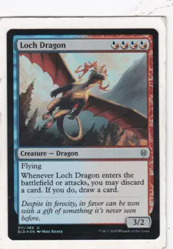 Magic: MTG: Throne of Eldraine: Foil: Loch Dragon - Image 1