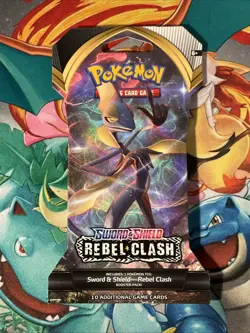 Pokemon TCG Sword & Shield Rebel Clash Sleeved Booster Pack NEW Factory Sealed - Image 1