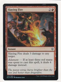 Magic: MTG: Throne of Eldraine: Foil: Slaying Fire - Image 1