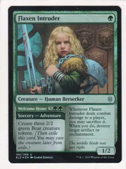 Magic: MTG: Throne of Eldraine: Foil: Flaxen Intruder - Image 1