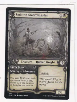 Magic: MTG: Throne of Eldraine: Smitten Swordmaster (Showcase Frame) - Image 1