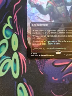 MTG Waste Not Pizza Box Promo Unplayed Mint Borderless Foil TMNT - Image 4