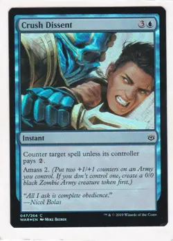 Magic: MTG: War of the Spark: Foil: Crush Dissent - Image 1