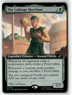 MTG The Cabbage Merchant (Extended Art) R Avatar: The Last Airbender - Image 1