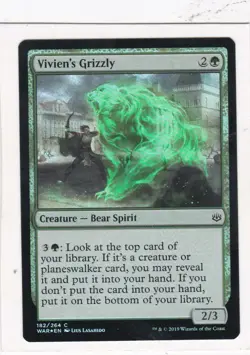 Magic: MTG: War of the Spark: Foil: Vivien's Grizzly - Image 1