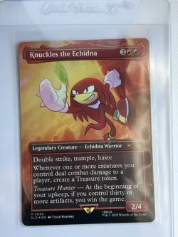 Secret Lair x Sonic: Knuckles the Echidna 2082 ✨RAINBOW FOIL✨ Magic MTG - Image 3