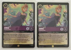 Anna Soothing Sister 50/204 Legendary Disney Winterspell Lorcana TCG Set Of 2 NM - Image 1