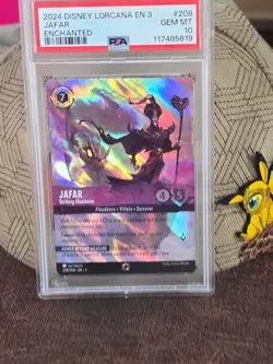 Disney Lorcana Jafar - Striking Illusionist (Enchanted) 208/204 PSA 10 💎 - Image 4