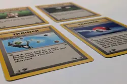 1st Edition Trainer Card Lot - Fossil Jungle - Pokemon WOTC 1999 - 4 Cards - Image 3