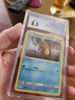 CGC 8.5 NM/MINT+ Psyduck Detective Pikachu Holo Pokemon Card 7/18 - Image 2