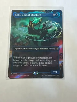 Loki, God of Mischief Foil Borderless MTG Near Mint Magic Card - Image 1