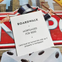 Monopoly Deluxe Edition Replacement Boardwalk Title Deed Card a - Image 2