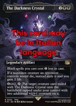 MTG THE DARKNESS CRYSTAL 335 EXC - IL CRISTALLO DELL'OSCURITA - FIN X IT - Image 1