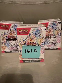 Pokemon TCG Prismatic Evolutions Booster Bundle Lot of 3 Factory Sealed New - Image 1