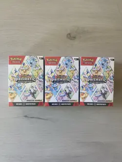 Lot of 3- Pokemon TCG: Prismatic Evolutions - Booster Bundle Sealed New - Image 1