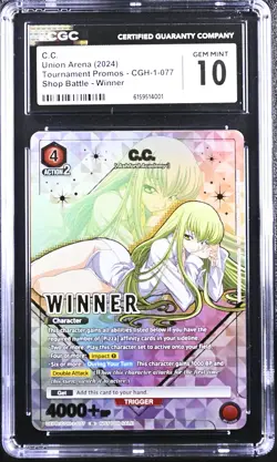 2024 UNION ARENA UEPR-PROMOS #077 C.C. CGC 10 GEM MINT - Image 1