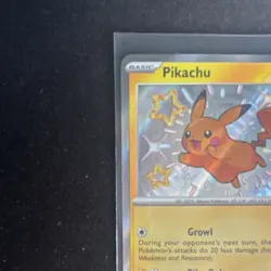 Pokemon TCG Pikachu 131/091 SV Paldean Fates Holo Shiny Rare EN 70 HP - Image 3