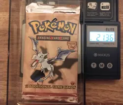 Pokemon Fossil 1st Edition Booster Pack Aerodactyl 21.36g Factory Sealed - Image 1