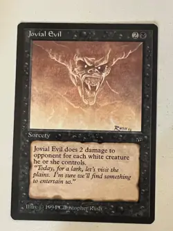 Magic the Gathering MTG Legends Jovial Evil NM (Beta Bob) - Image 1