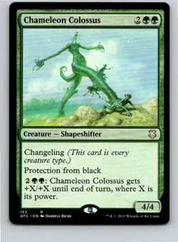 Magic the Gathering Chameleon Colossus Commander Adventures Forgotten Realms MTG - Image 1