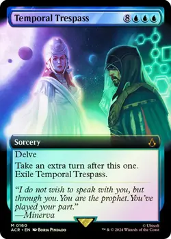 Magic The Gathering MTG TEMPORAL TRESPASS EXTENDED ART FOIL Assassin's Creed NM - Image 1