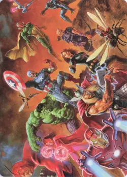 Avengers Assemble! Art Card 1 Art Series: Marvel Super Heroes MTG NM - Image 1