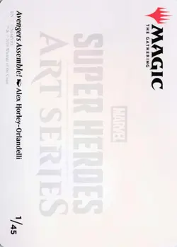 Avengers Assemble! Art Card 1 Art Series: Marvel Super Heroes MTG NM - Image 2