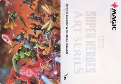 Avengers Assemble! Art Card 1 Art Series: Marvel Super Heroes MTG NM - Image 3