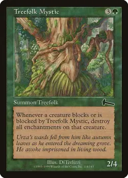 Treefolk Mystic 1x FOIL MtG FOIL Urza's Legacy SP/NM - Image 1