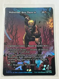 Wolverine, Best There Is Foil Borderless (Marvel Universe) MTG Near Mint Magic C - Image 1