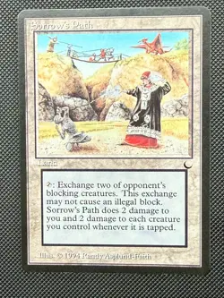 MTG Sorrow's Path The Dark LP Magic The Gathering Reserved List Land 1994 - Image 1