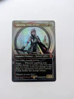 Lightning, Army of One (0320) (Borderless) Final Fantasy Foil - Image 1