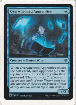 Magic: MTG: Throne of Eldraine: Foil: Overwhelmed Apprentice - Image 1