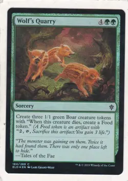 Magic: MTG: Throne of Eldraine: Foil: Wolf's Quarry - Image 1