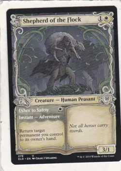 3Magic: MTG: Throne of Eldraine: Shepherd of the Flock // Usher to Safety #278 - Image 1