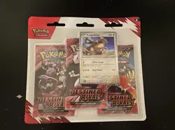 Pokemon Destined Rivals 3 Booster Pack Blister Kangaskhan Pokemon - NEW SEALED - Image 1