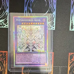 Yugioh Hyperinvoked Aeon CORI-EN033 Starlight Rare 1st Edition Near Mint - Image 1