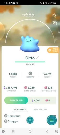 Pokemon Go Shiny Ditto - Image 1