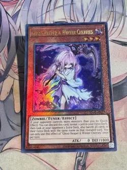 Yugioh Asian Eng ES02-AE010 Ghost Reaper & Winter Cherries Ultimate Excellent - Image 1