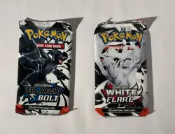 2x Pokemon TCG: Scarlet & Violet Black Bolt White Flare Booster Packs - Image 1