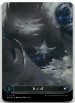 Island (0263) (Borderless) #263 (Foil) (NM) Edge of Eternities EOE Magic MTG - Image 1