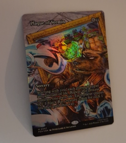 Plague of Vermin Borderless FOIL NM Teenage Mutant Ninja Turtles TMNT MTG - Image 1