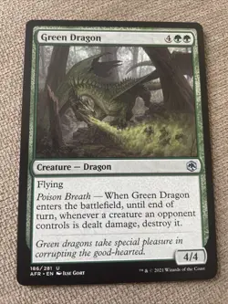MTG Green Dragon (186/518) Adventures in the Forgotten Realms LP S3972* - Image 1